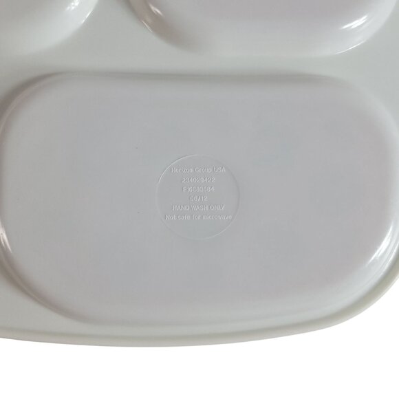 Target Holiday 08 Melamine Divided Plates Set of 4 Halloween Thanksgiving Xmas - Picture 13 of 16